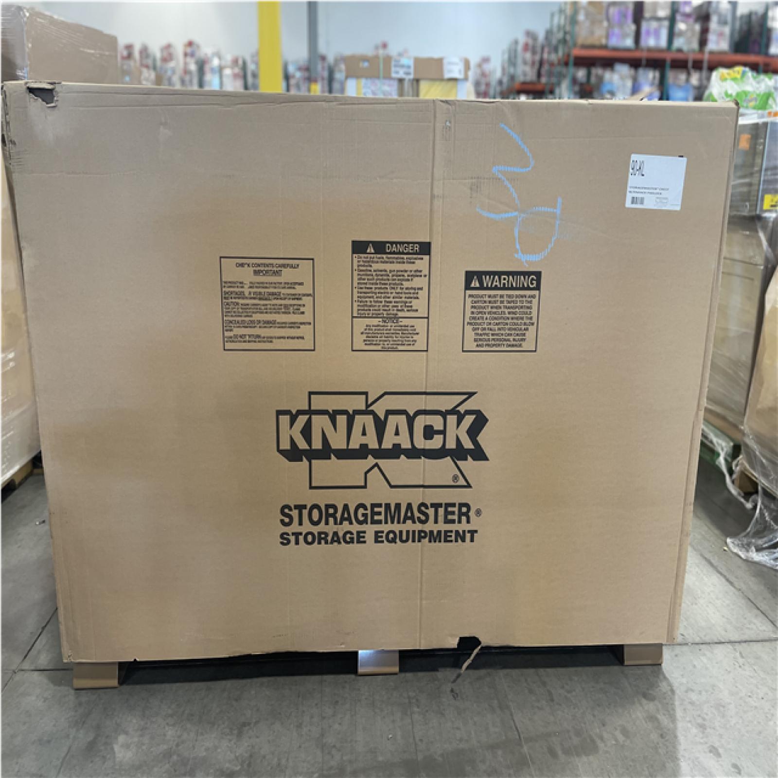 DALLAS LOCATION- KNAACK 49 in. W x 30 in. L x 72 in. H, Steel Jobsite Storage Piano Box with Lock
