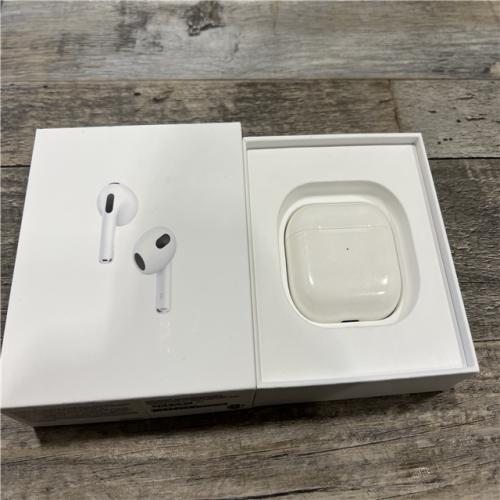 AS-IS Apple - AirPods (3rd generation) with Lightning Charging Case - White