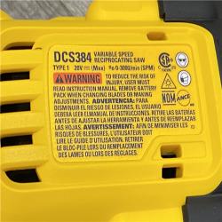 AS-IS DEWALT 20-Volt XR Cordless Reciprocating Saw (Tool Only)