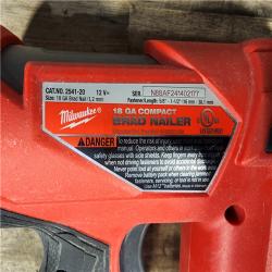 HOUSTON LOCATION - AS-IS M12 FUEL 12-Volt Lithium-Ion Brushless Cordless 18-Guage Compact Brad Nailer (Tool Only)