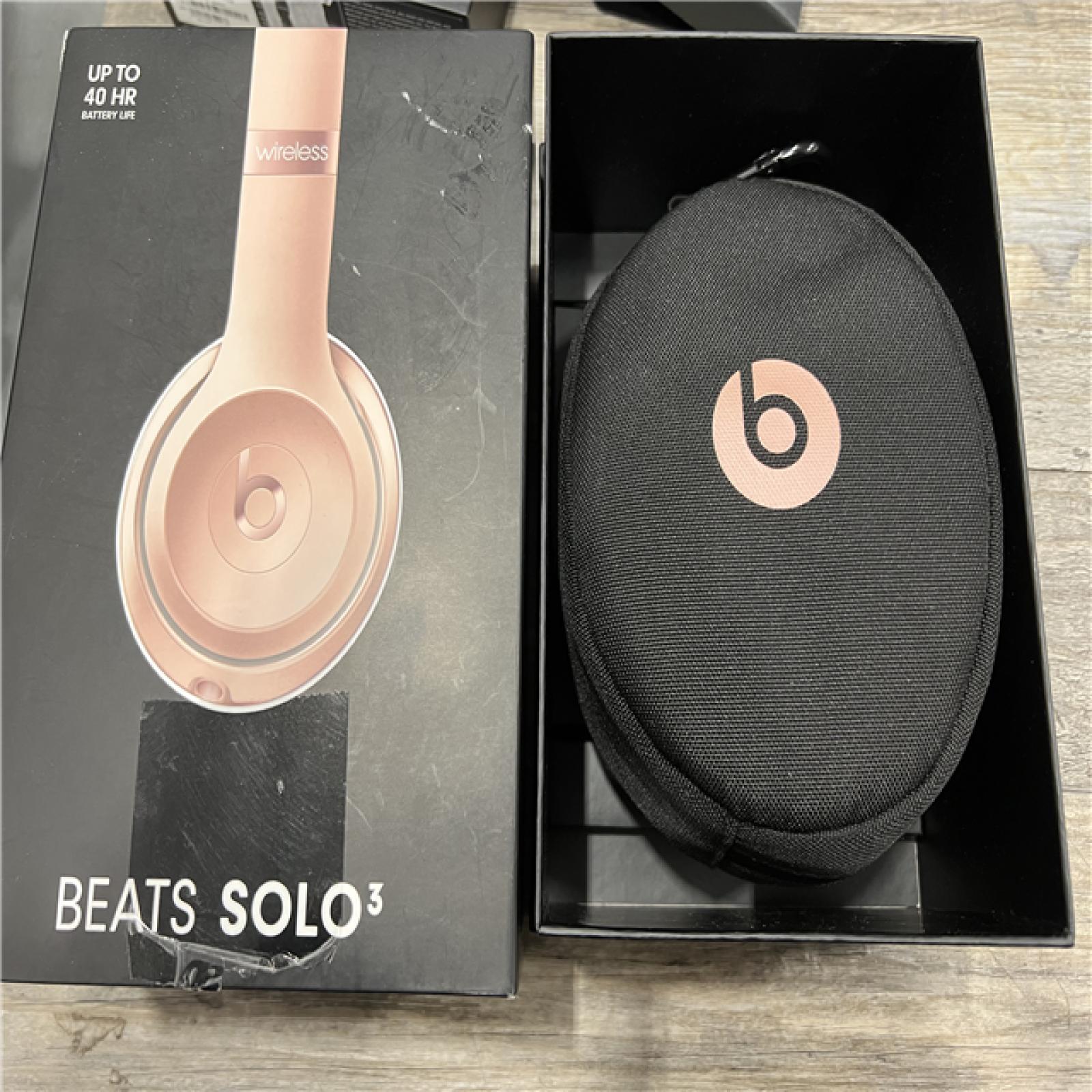 AS-IS Beats Solo3 Wireless On-Ear Headphones -Rose Gold