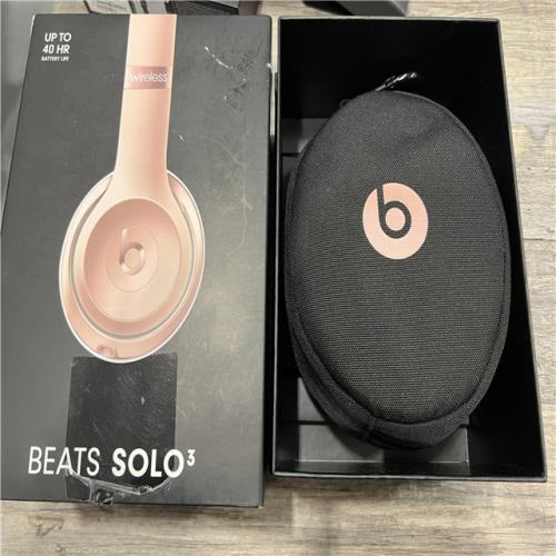 AS-IS Beats Solo3 Wireless On-Ear Headphones -Rose Gold