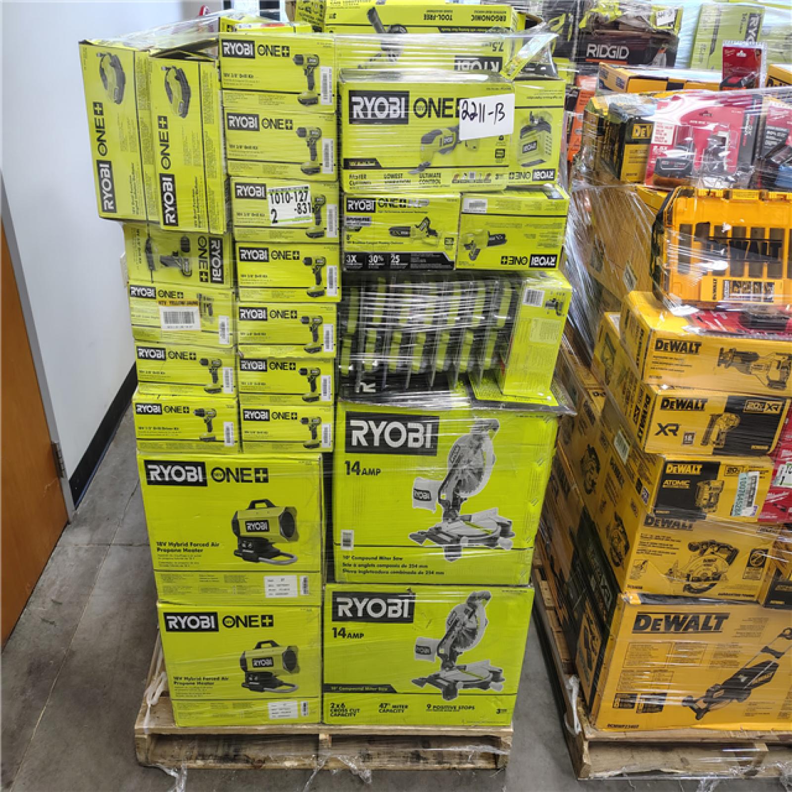 Pittston Location As-Is Power Tools Partial Truckload (12 Pallets) 2211-B