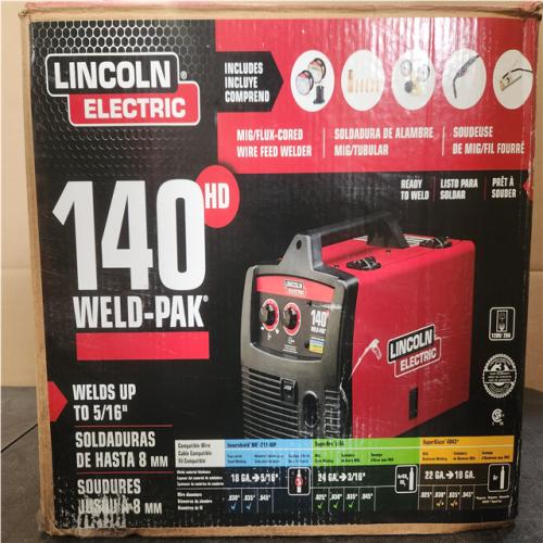 Phoenix NEW Lincoln Electric Weld-Pak 140 Amp MIG and Flux-Core Wire Feed Welder, 115V, Aluminum Welder with Spool Gun sold separately - K2514-1