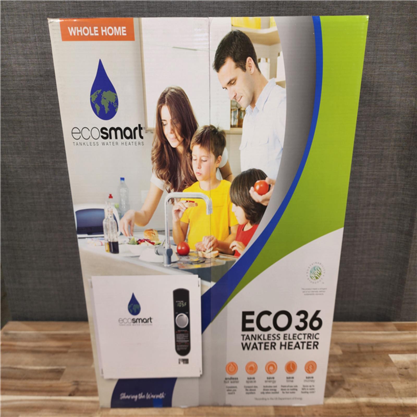 HOUSTON LOCATION - AS-IS (NEW) ECO36 TANKLESS ELECTRIC WATER HEATER