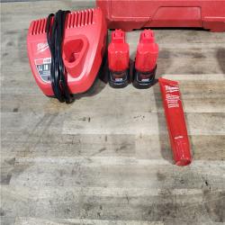 HOUSTON LOCATION - AS-IS Milwaukee M12 12-Volt Lithium-Ion Cordless PEX Expansion Tool Kit with (2) 1.5 Ah Batteries  (3) Expansion Heads and Hard Case