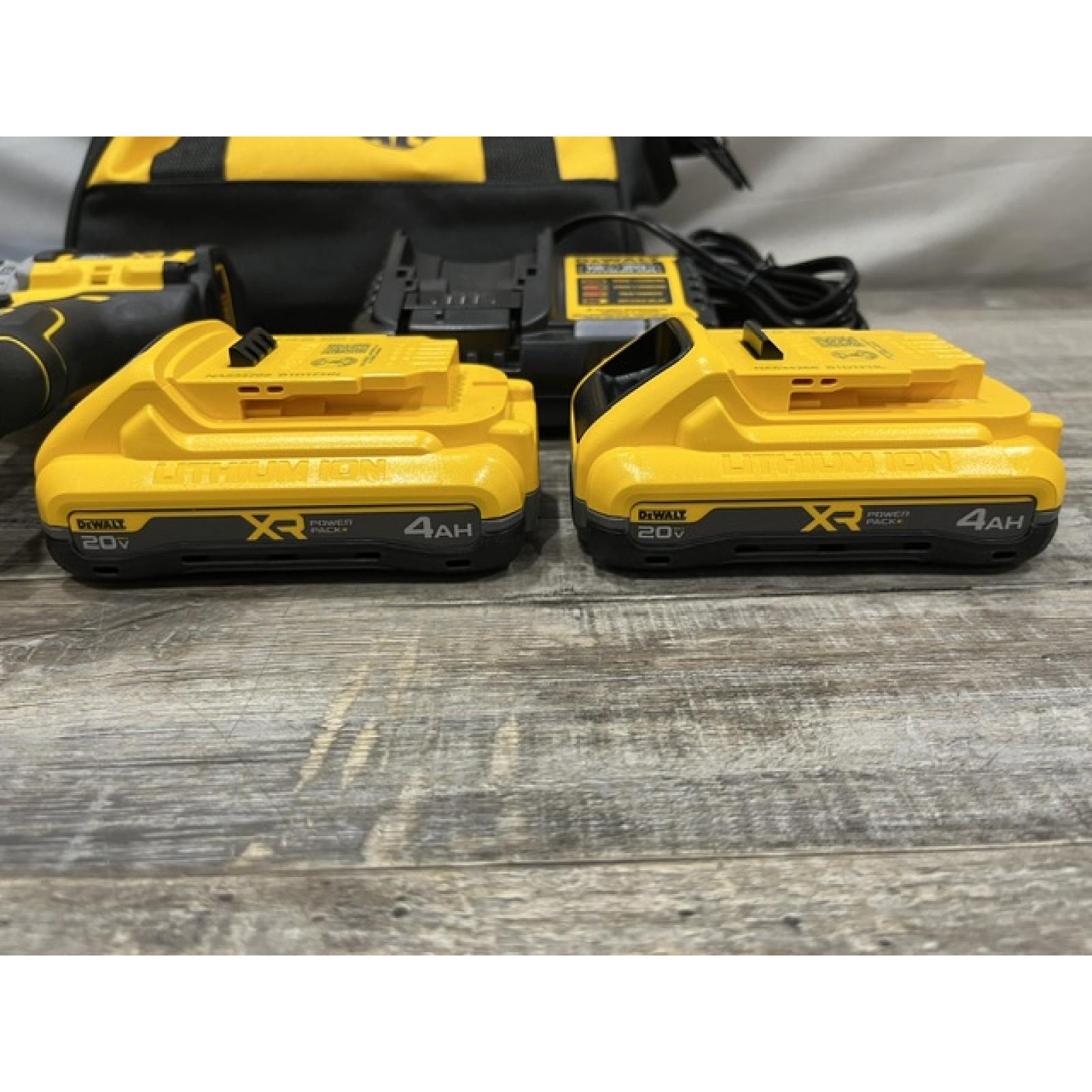 AS-IS DEWALT 20V XR Lithium-Ion Cordless Brushless 1/2 in. Drill/Driver Kit