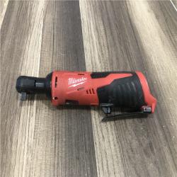 AS-IS Milwaukee M12 12V Lithium-Ion Cordless 3/8 in. Ratchet (Tool-Only)