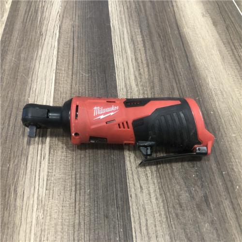 AS-IS Milwaukee M12 12V Lithium-Ion Cordless 3/8 in. Ratchet (Tool-Only)