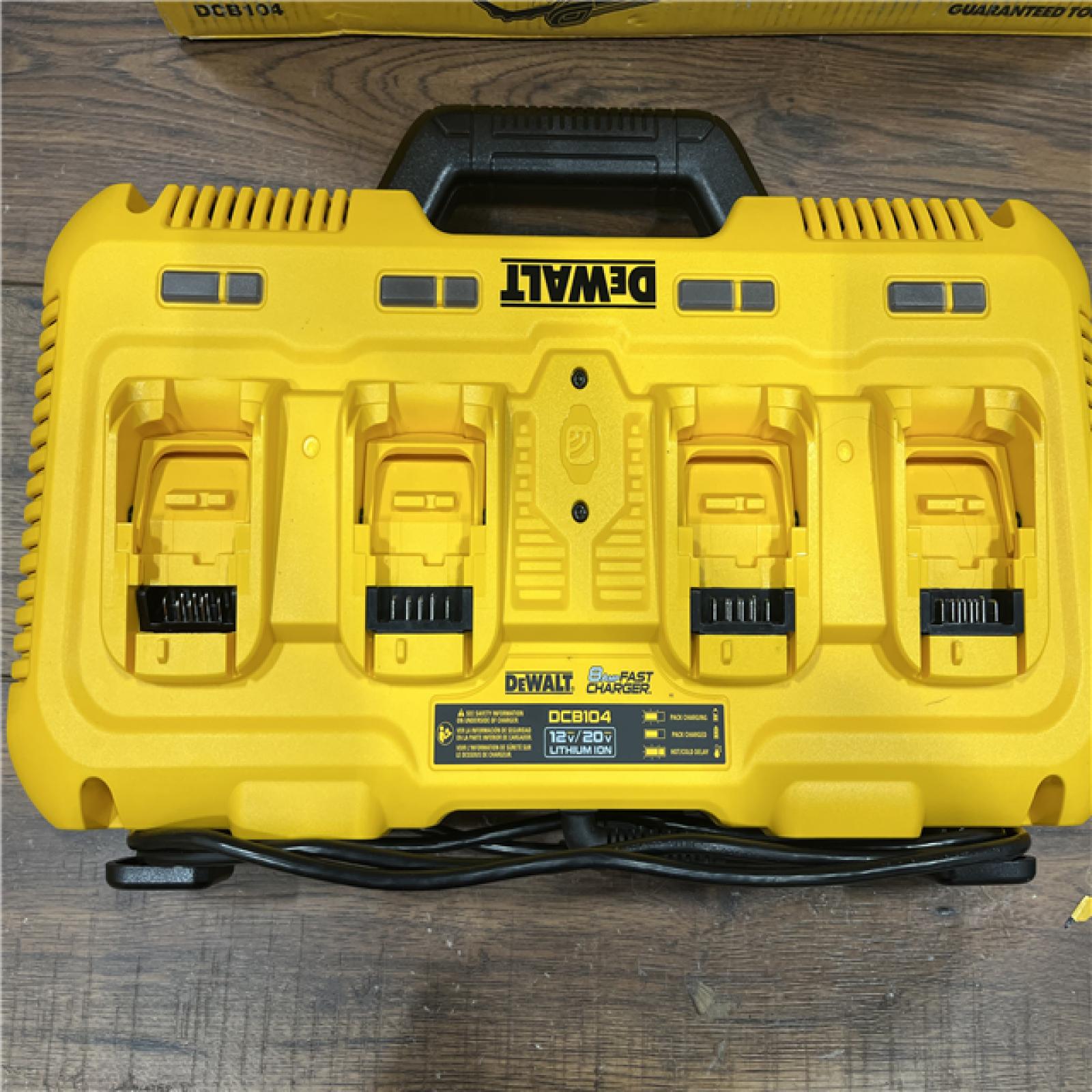 AS-IS DEWALT 12V/20V/60V MAX 4-Port Lithium-Ion Battery Charger