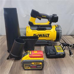 AS-IS DEWALT FLEXVOLT 60V MAX 160 MPH 760 CFM Brushless Cordless Battery Powered Blower Kit W/ (1) FLEXVOLT 4 Ah Battery and Charger