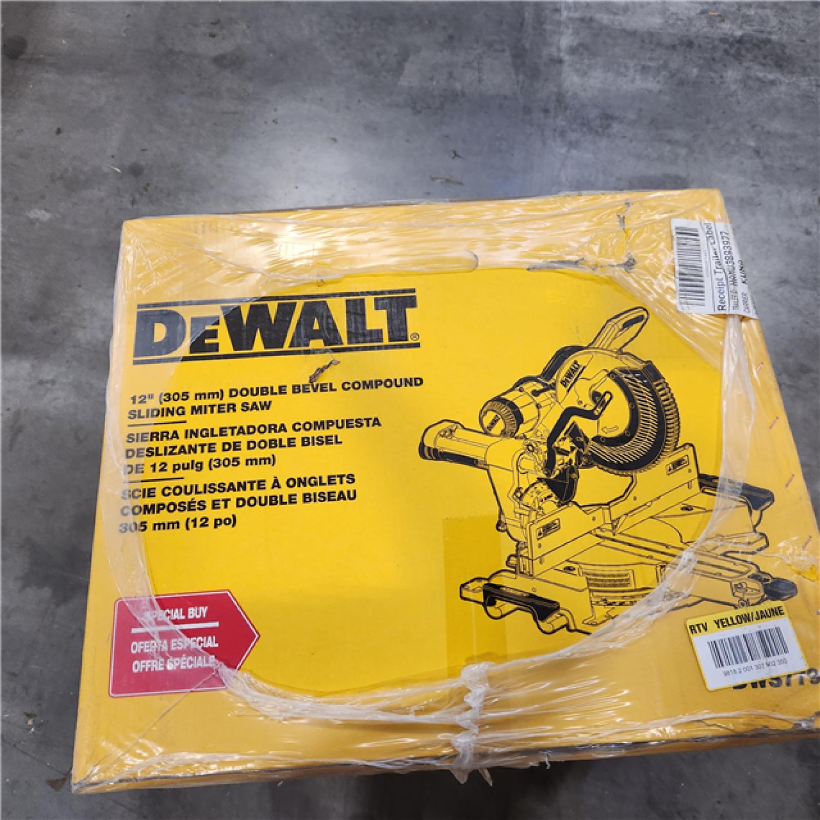 NEW- DeWalt 15 Amps 12 in. Corded Dual-Bevel Sliding Compound Miter Saw