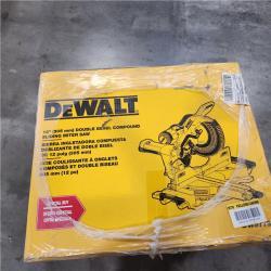 NEW- DeWalt 15 Amps 12 in. Corded Dual-Bevel Sliding Compound Miter Saw