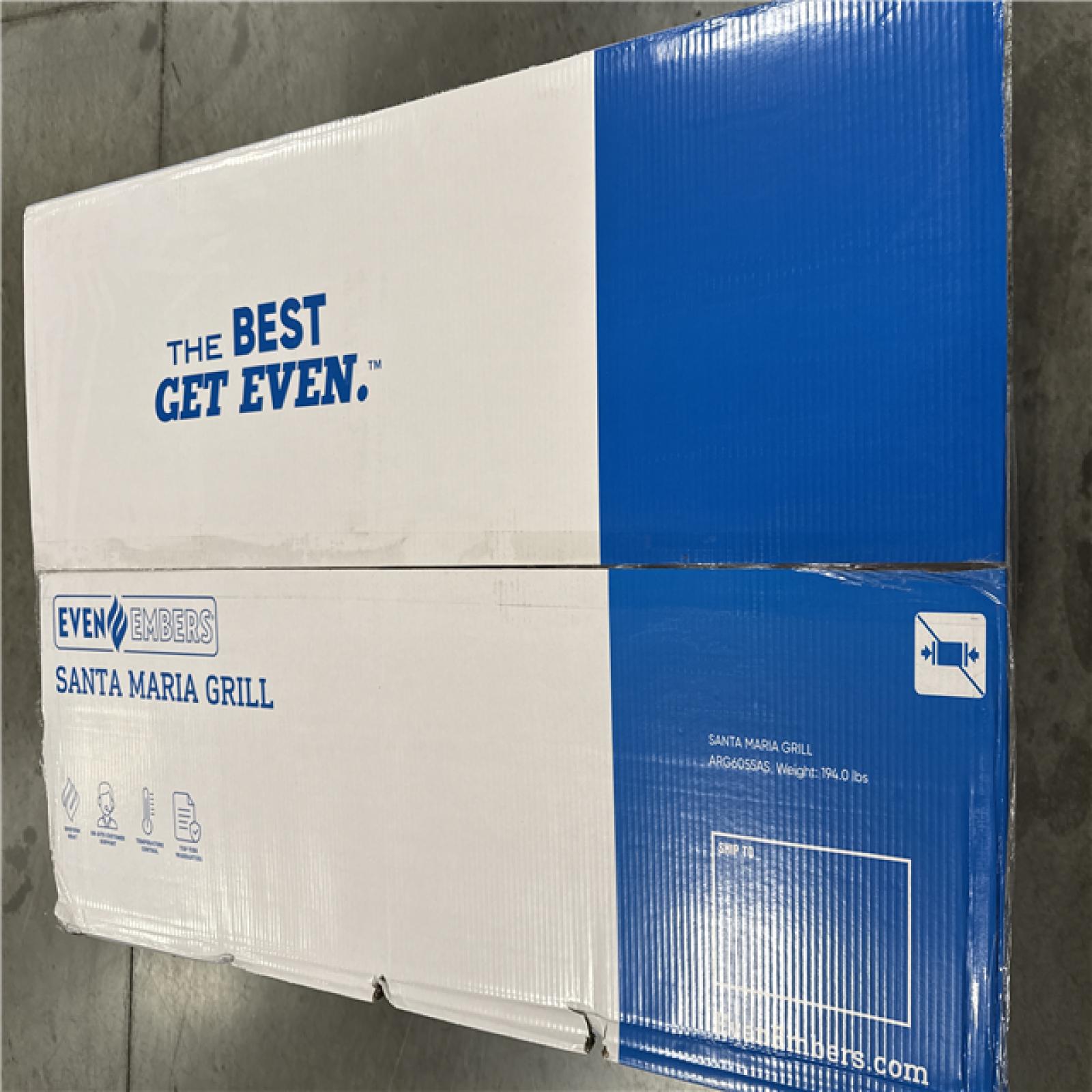 California AS-IS Santa Maria Grill Charcoal or Hardwood (Damaged Box)