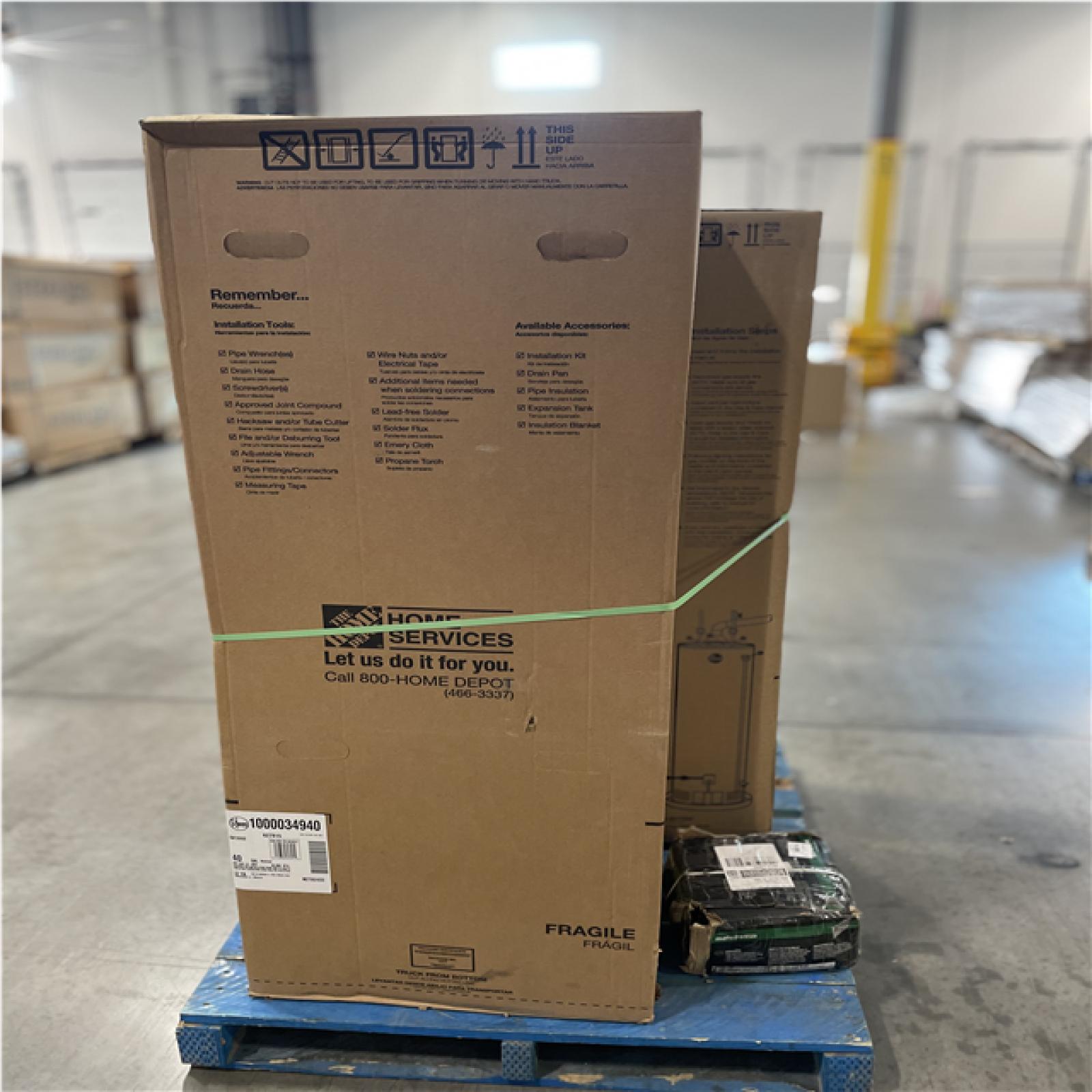 DALLAS LOCATION- AS-IS MIXED NATURAL GAS WATER HEATER PALLET (3 UNITS)