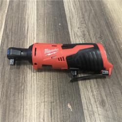 AS-IS Milwaukee M12 12V Lithium-Ion Cordless 3/8 in. Ratchet (Tool-Only)