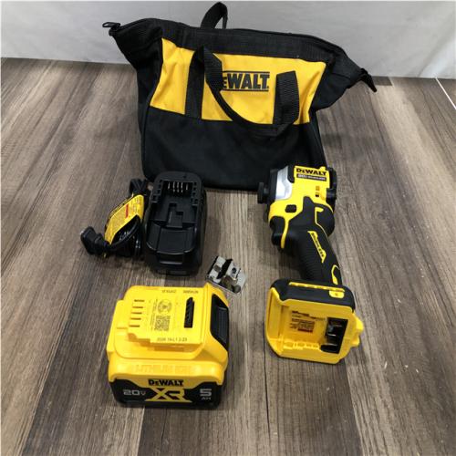 AS-IS DEWALT ATOMIC 20V MAX Lithium-Ion Cordless 1/4 in. Brushless Impact Driver Kit