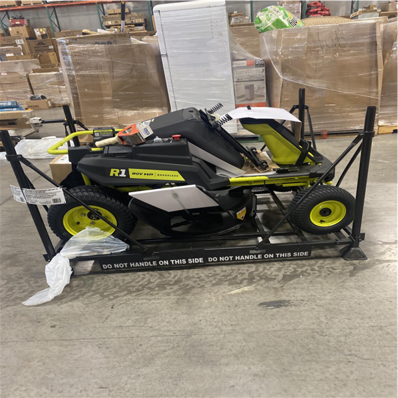 DALLAS LOCATION- RYOBI R1 80V HP Cordless Electric 30 in. Riding Lawn Mower Kit