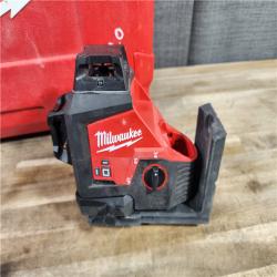 HOUSTON - LOCATION - AS-IS Milwaukee-3632-21 M12 Green Beam Laser 360° 3-Plane Kit