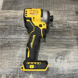 AS-IS DEWALT Atomic 20V Max Lithium-Ion Brushless Cordless Compact 1/4 in. Impact Driver Kit