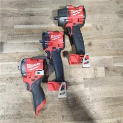 HOUSTON LOCATION - AS-IS MILWAUKEE 3 TOOL COMBO W/ (2) BATTERY & CHARGER