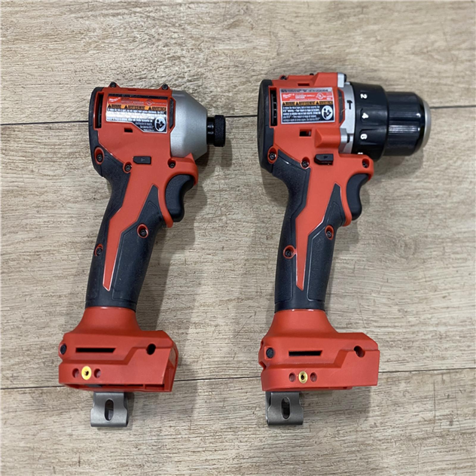 AS-IS Milwaukee 18-Volt Lithium-Ion Brushless Cordless Compact Hammer Drill/Impact Combo Kit