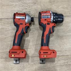 AS-IS Milwaukee 18-Volt Lithium-Ion Brushless Cordless Compact Hammer Drill/Impact Combo Kit