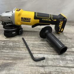 AS-IS DEWALT 20V MAX Cordless Brushless 4-1/2 in. Angle Grinder with Paddle Switch (Tool Only)