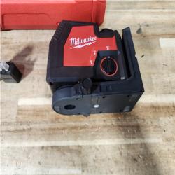 HOUSTON LOCATION - AS - IS Milwaukee 100 ft. REDLITHIUM Lithium-Ion USB Green Rechargeable Cross Line Laser Level with Charger