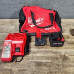 HOUSTON LOCATION - AS-IS MILWAUKEE 2 TOOL COMBO KIT W/ (2) BATTERY & CHARGER
