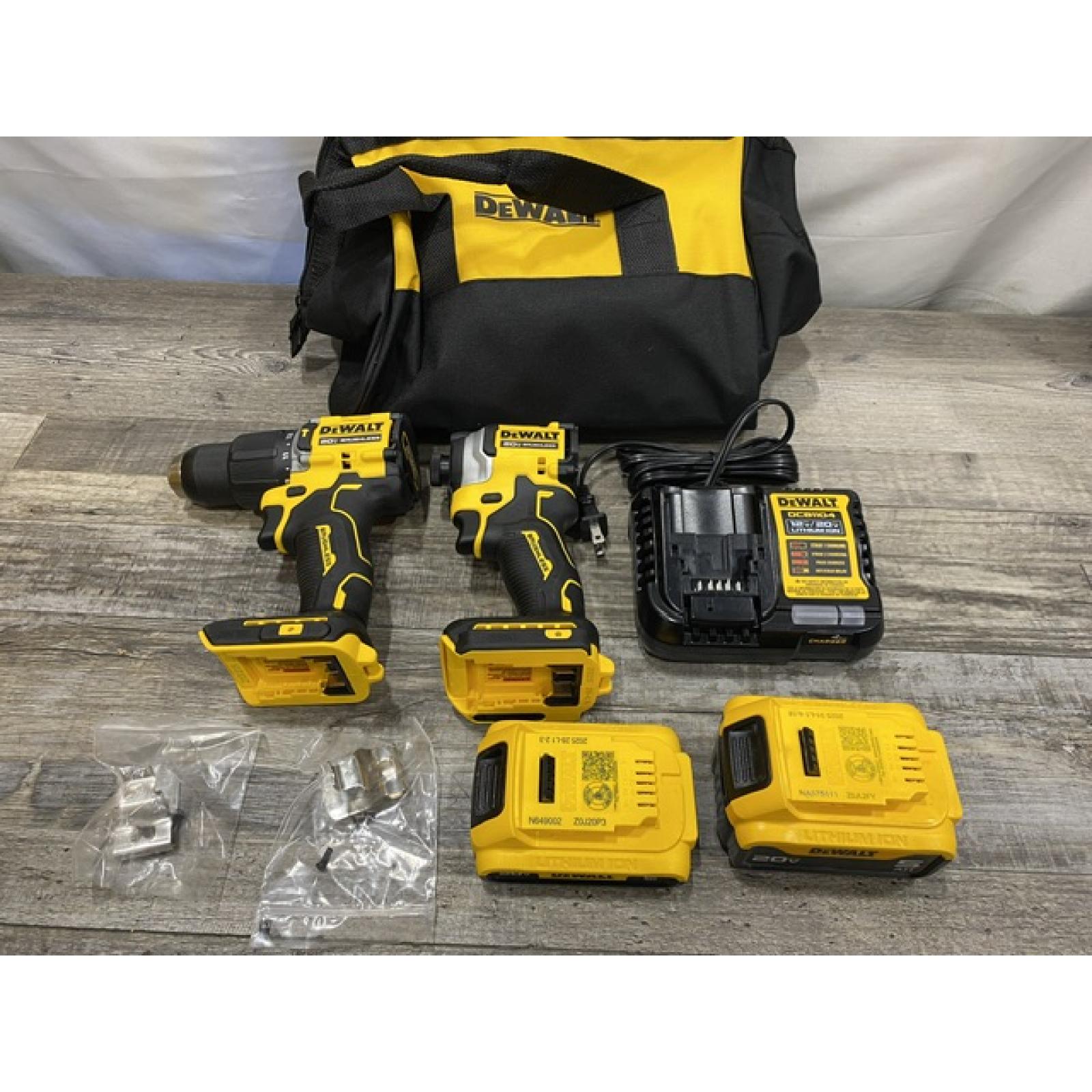 AS-IS DEWALT ATOMIC 20V MAX Lithium-Ion Cordless 2-Tool Combo Kit