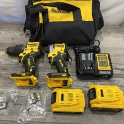 AS-IS DEWALT ATOMIC 20V MAX Lithium-Ion Cordless 2-Tool Combo Kit