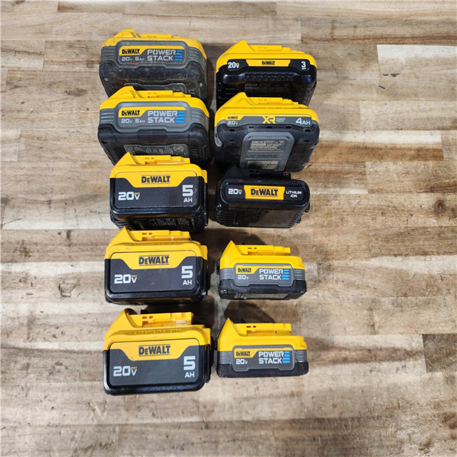 HOUSTON LOCATION - AS-IS DEWALT BATTERY PACK QTY - 10