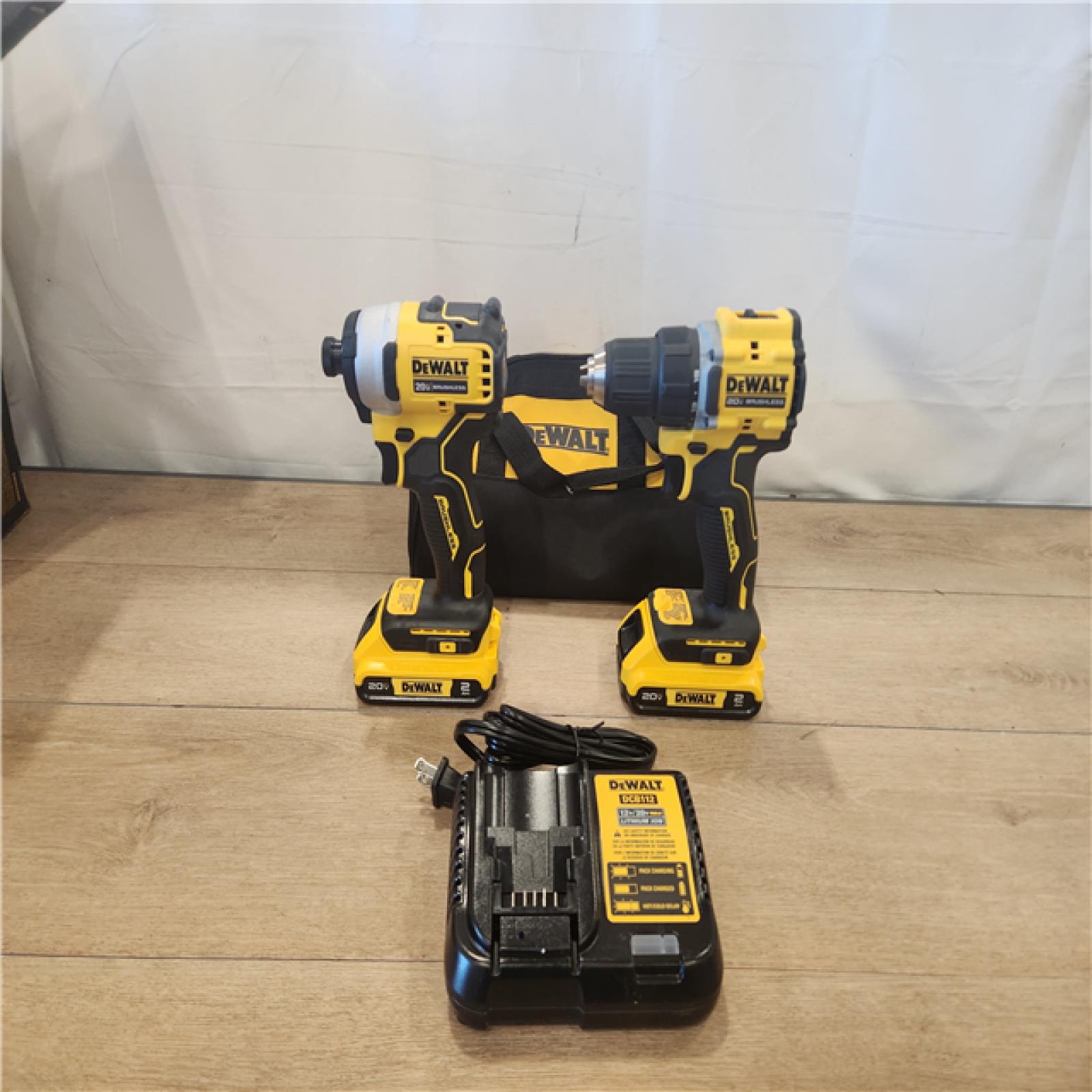 AS-IS- DEWALT ATOMIC 20-Volt MAX Lithium-Ion Cordless Combo (2-Tool) Kit