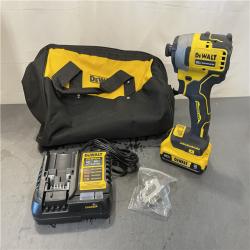 AS-IS - DeWALT ATOMIC 20V Max Lithium-Ion Brushless Cordless Compact 1/4 in. Impact Driver Kit