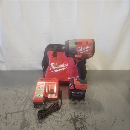 AS-IS- Milwaukee FUEL 18V Lithium-Ion Brushless Cordless 1/2 in. Impact Wrench w/Friction Ring Kit