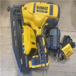 AS-IS DEWALT 20V MAX XR 16-Gauge Electric Cordless Angled Finishing Nailer Kit