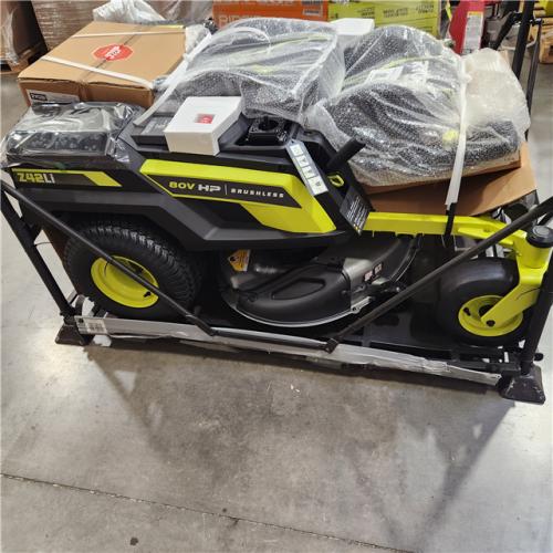 Dallas Location - NEW-  RYOBI 80V HP Brushless 42 in. Battery Electric Cordless Zero Turn Riding Mower (2) 80V Batteries (2) 40V Batteries and Charger