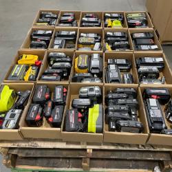 DALLAS LOCATION - AS-IS BATTERY AND CHARGERS PALLET