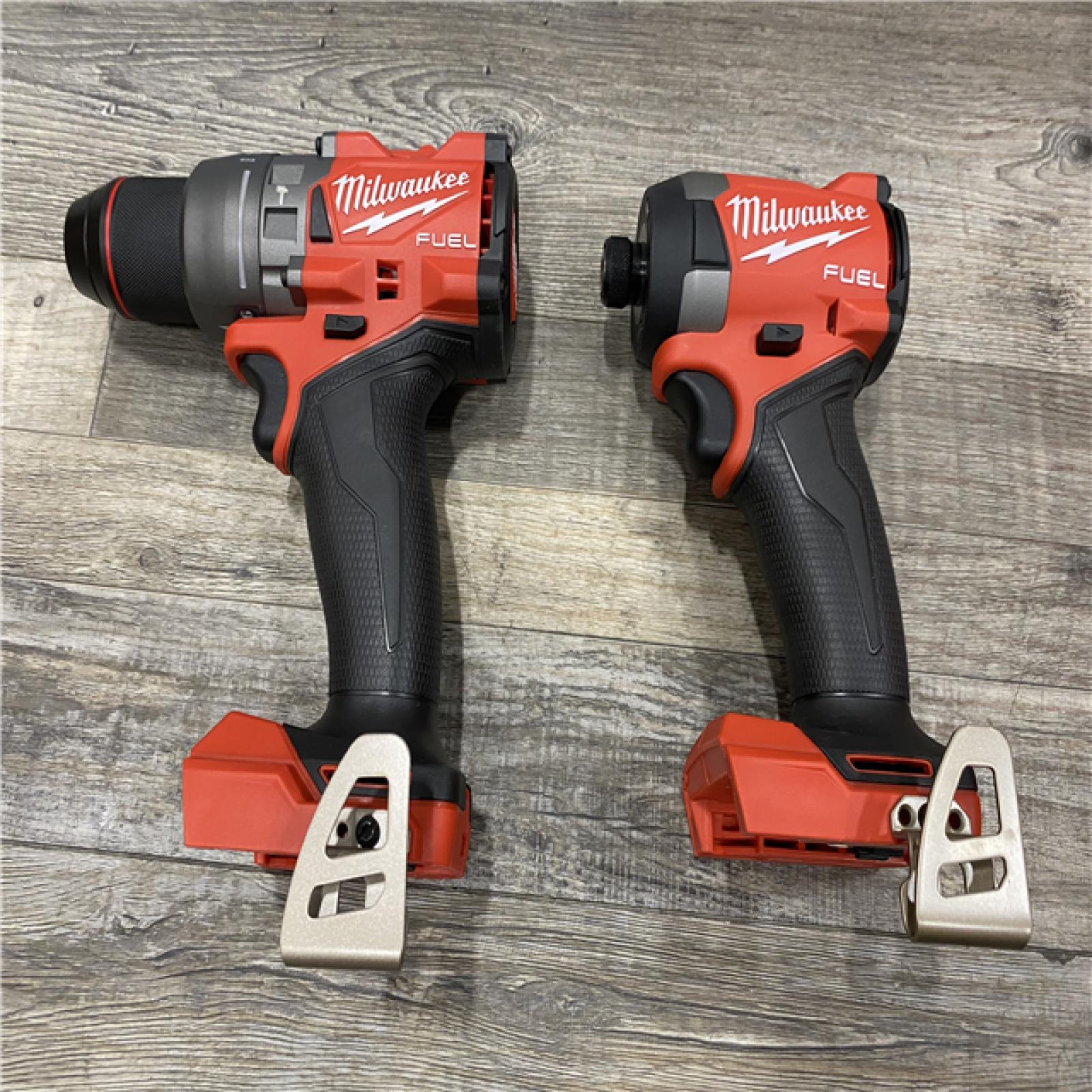 AS-IS Milwaukee FUEL 18V Lithium-Ion Brushless Cordless Hammer Drill and Impact Driver Combo Kit