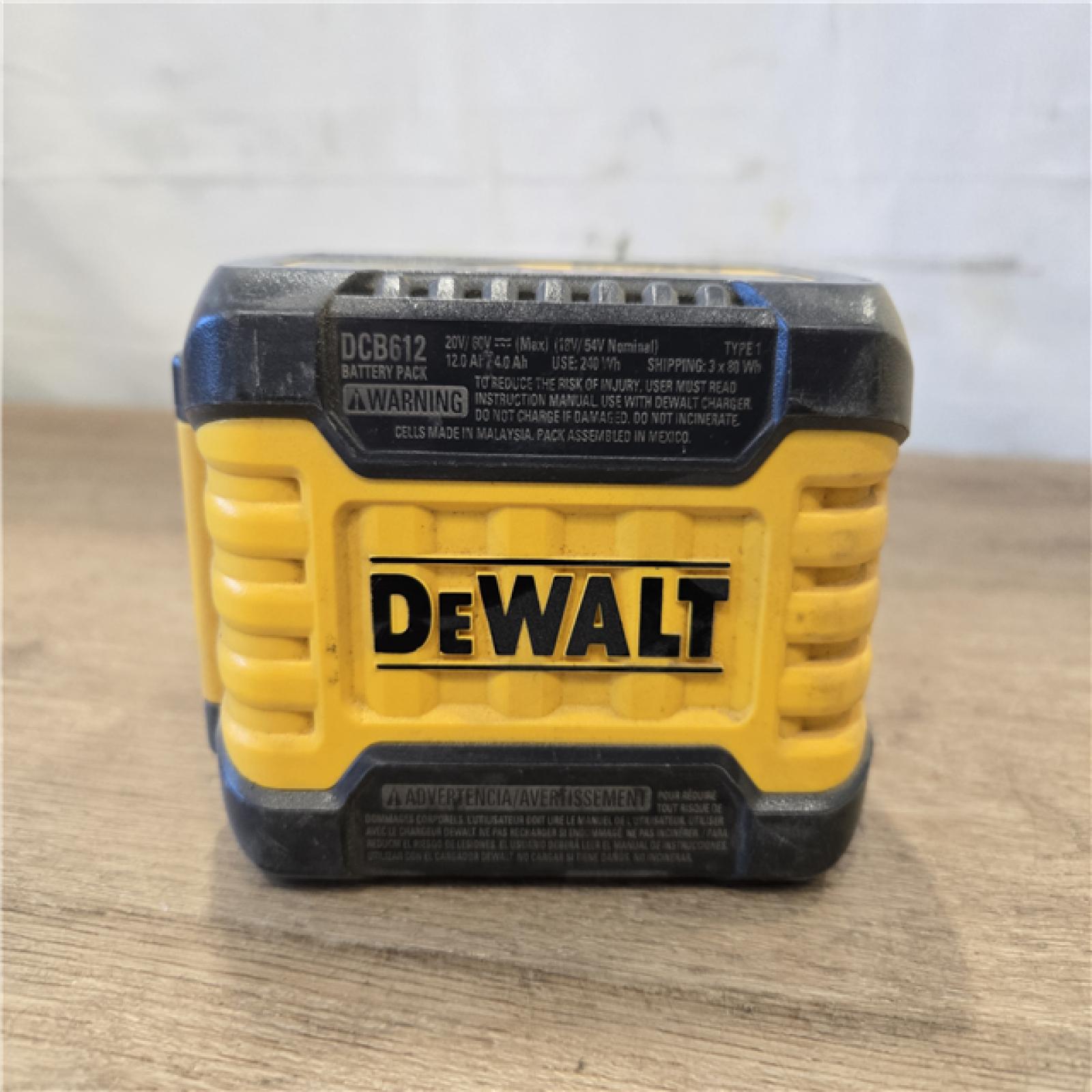AS-IS DEWALT FLEXVOLT 20V/60V MAX Lithium-Ion 12.0Ah Battery