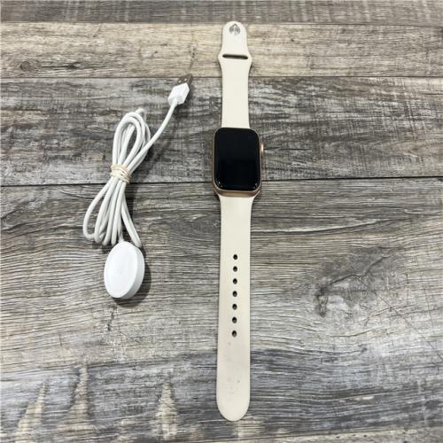 AS-IS  Apple Watch SE 44mm GPS  Aluminum Gold Case - WR-50 METERS