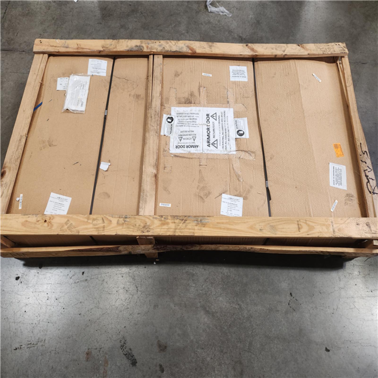 Phoenix NEW Armor Door 36 in. x 80 in. Fire-Rated Gray Left-Hand Flush Steel Prehung Commercial Door with Welded Frame  Deadlock and Hardware (SEALED)