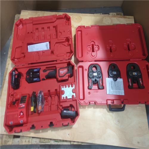 CALIFORNIA AS-IS M18 Short Throw Press Tool w/ Viega Pureflow Jaws & Press Jaw Kit
