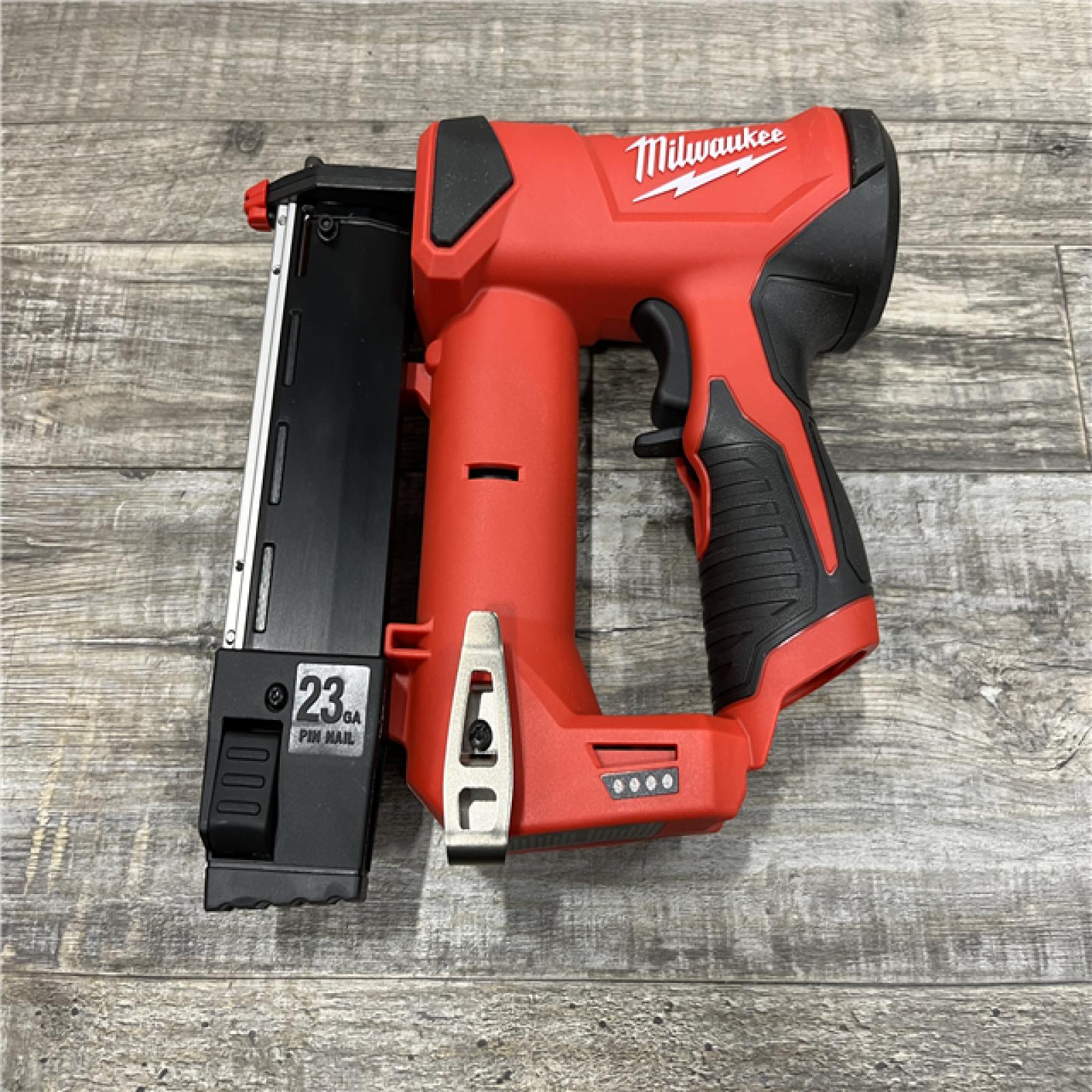 AS-IS Milwaukee 12-Volt 23-Gauge Lithium-Ion Cordless Pin Nailer (Tool-Only)