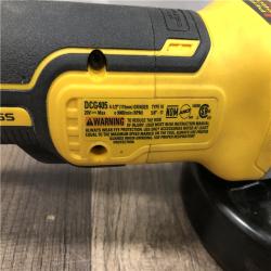 AS-IS DEWALT 20V MAX XR Cordless Brushless 4.5 in. Slide Switch Small Angle Grinder with Kickback Brake (Tool Only)