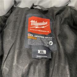 AS-IS Milwaukee Men's X-Large 12-Volt Lithium-Ion Cordless Tough Shell Gray Heated Jacket Kit