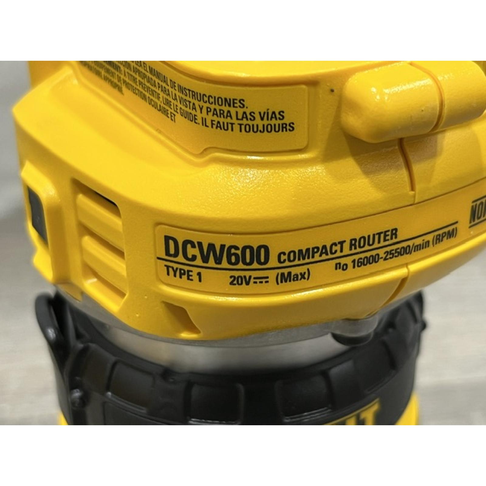 AS-IS DEWALT 20V MAX XR Cordless Brushless Fixed Base Compact Router (Tool Only)