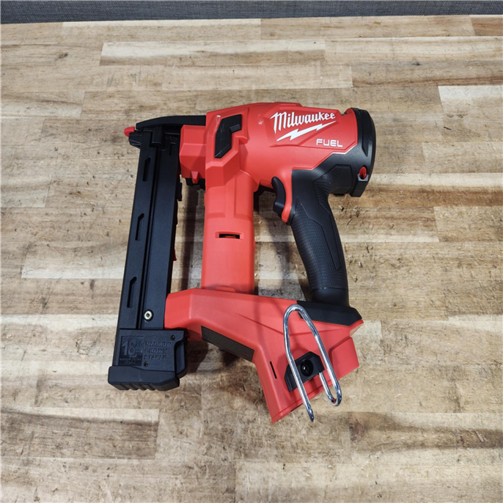 HOUSTON LOCATION - AS - IS Milwaukee FUEL 18-Volt Lithium-Ion Brushless Cordless 18-Gauge 1/4 in. Narrow Crown Stapler (Tool-Only)