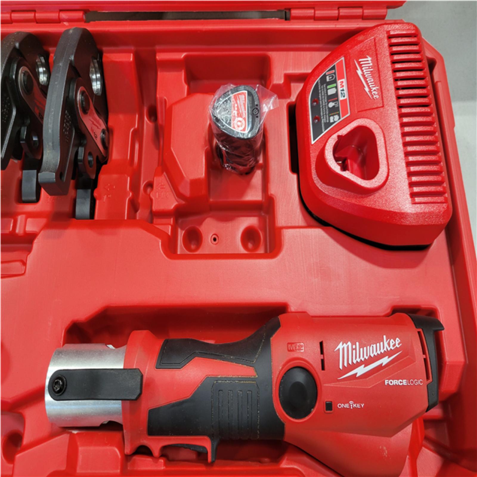 CALIFORNIA AS-IS MILWAUKEE M12 FORCE LOGIC PRESS TOOL